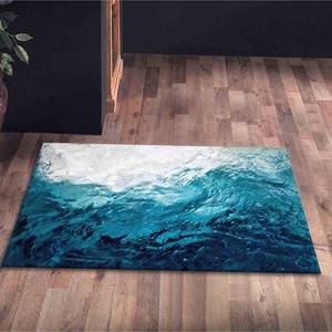 Tapis imprimé : épais, pour entrée, à motifs, cadeau, tons bleus, paysage, décoration intérieure, escalier, avec poils doux - Product Image 5