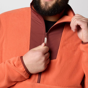 Wholesale Custom Half Zip Sherpa Fleece <b>Jackets</b> for <b>Men</b> Women Premium Winter <b>Gothic</b> Outerwear Front Placement OEM Service - Product Image 3