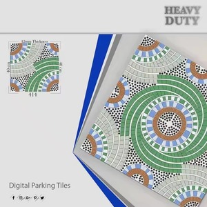 Vistaar Brand 400x400mm Carrelages de sol en porcelaine indienne numérique Imperméable 16x16 Carrelages de parking 9mm d'épaisseur pour salle de bain extérieure - Product Image 2