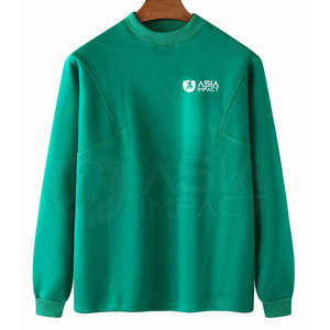 เสื้อสเวตเตอร์ผ้าฝ้ายกันลมสำหรับผู้ชายเสื้อสวมหัวผ้าฟลีซย้อมสีล้วนเสื้อกันหนาวสำหรับฤดูหนาวออกแบบได้ตามต้องการ - Product Image 1