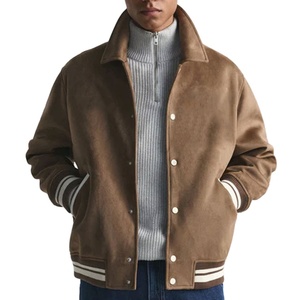 Veste universitaire pour homme tendance, col montant, tissu en toile, séchage rapide et respirant, style décontracté, personnalisable - Product Image 1