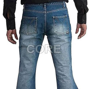 กางเกงยีนส์ทรงบานผู้ชาย สไตล์ล่าสุด ปี 2025 ดีไซน์สั่งทำพิเศษ สินค้ามาใหม่ ล้างสี กางเกงผู้ชาย - Product Image 5