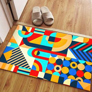 Alfombra Estampada Multicolor: Moderna, Gruesa, Antideslizante, Diseño Artístico, Alfombra Suave No Tejida - Product Image 5