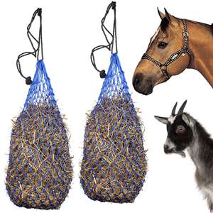 Filet à foin à alimentation lente fabriqué en usine à prix avantageux, sacs à foin pour chevaux avec de petits trous à prix de gros - Product Image 6