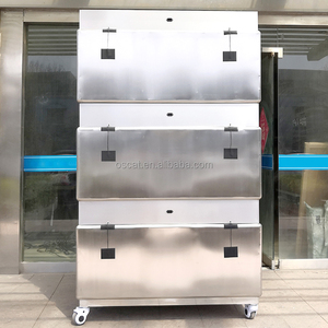 Équipement vétérinaire OSCAT EC-6L, cage pour chat à 3 niveaux, 9 portes, en acier inoxydable 304, système d'évacuation, équipement médical pour animaux de compagnie - Product Image 3