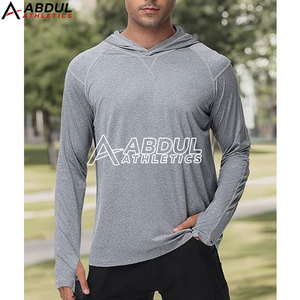 Slim Fit <b>Mens</b> Gym Fitness <b>Hoodies</b> Comfortable Breathable Material Designed <b>For</b> High Performance Training - Product Image 5