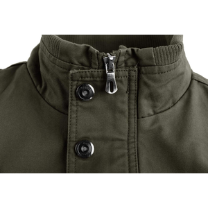 แจ็คเก็ตกันลมมีฮู้ดสำหรับผู้ชาย, เสื้อกันลมมีปกตั้งมีซิปปิดลำลองกันลมแฟชั่นออกแบบได้ตามต้องการ - Product Image 4