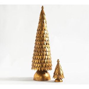 Creative Quality Gold Metal <b>Christmas</b> Tree with Star Topper Rustic Holiday Tabletop Decor For <b>Christmas</b> Festive Use - Product Image 3