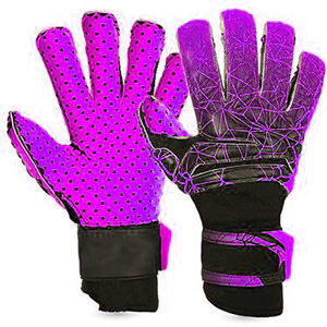 Guantes de Portero Rojo Neón con Puntos de Látex en la Palma, Tejido Geométrico con Inyección de Silicona 3D en el Dorso, para Partidos de Fútbol de Élite al Aire Libre - Product Image 4