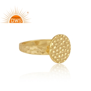 Handmade Circular Charm <b>Set</b> <b>Gold</b> On 925 Sterling Silver Designer <b>Ring</b> Silver Jewelry For Women Gift For Her - Product Image 3