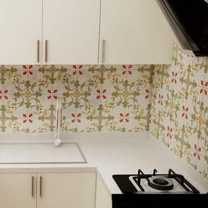 Carrelage en ciment 200x200mm, finition mate, adapté aux zones d'usage quotidien - Product Image 3