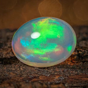 Ópalo de Fuego Welo de Grado Superior de 3.95 CT, Piedra Preciosa Suelta Natural Blanca, Piedra de Nacimiento de Octubre, Certificada por Terceros - Product Image 1