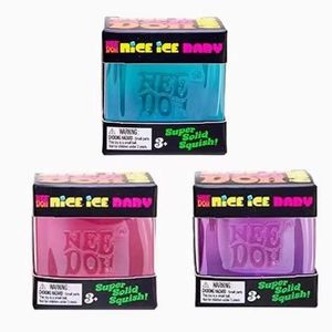 Juguete de Gel de Hielo Simulado en Forma de Cubo Unisex, Juguete de Plástico para Apretar y Aliviar la Presión en las Puntas de los Dedos para Niños y Niñas - Product Image 2