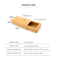 Boîte cadeau en kraft recyclé écologique de petite taille avec logo personnalisable, gaufrage, emballage brun pour bijoux et chocolats