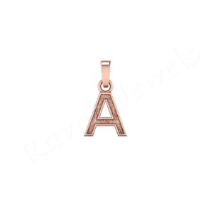Haute Qualité 26 Initial Charme Cadeau CLASSIQUE Lettre En Gros Dainty Mignon Mini Date Usine Prix Ruban Lettre Charme Pendentif - Product Image 3