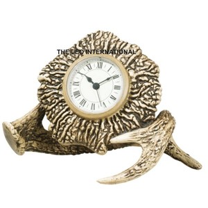 Stainless Steel and Aluminum Metal Oval Shape Shinny Polish Table <b>Clock</b> Fancy Style Hot Selling Highest Quality Table <b>Clock</b> - Product Image 2