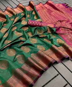 Superbe saree en filet de mariée pour femmes avec broderie lourde et chemisier élégant prêt à l'emploi pour les célébrations de mariage - Product Image 4