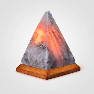 Lampe en forme de pyramide en sel rose de l'Himalaya naturel, bienfaits pour la santé, sel rose ionisant, lumière d'ambiance pour les passionnés de décoration et le bien-être en spa - Product Image 2