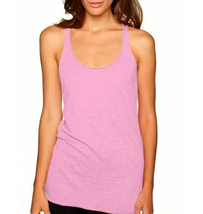 เสื้อกล้ามสีชมพูสำหรับเล่นยิมของผู้ชายผู้หญิงเสื้อออกกำลังกายเล่นกีฬาระบายอากาศได้ดีมีไซส์ใหญ่พิเศษออกแบบโลโก้ได้ตามต้องการ - Product Image 1