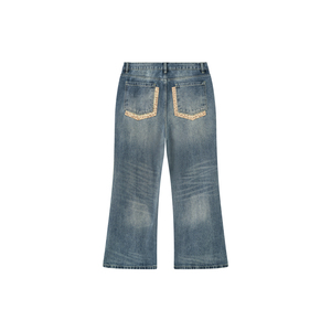 <b>Men's</b> Vintage Stonewashed Straight <b>Jeans</b>-Loose Fit Y2K Hip Hop Style - Product Image 2