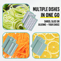Hotselling multifunctionele PP plastic duurzame groentesnijmachine huishoudelijk gereedschap schrapen malen poederen fruit
