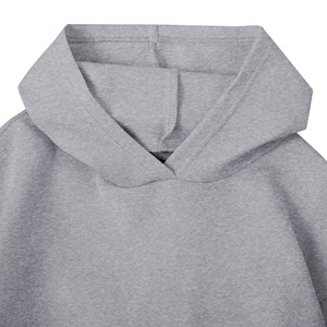 Custom Solid Colors <b>Grey</b> Winter Warm Fleece Lined Plain Men's Hoodies 500Gsm Soft Unisex Oversized Custom Essentials Hoodies Men - Product Image 3