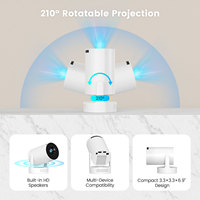 Projecteur Hy300 Ultra 4K Vidéo, Projecteur Portable Wifi 6, Projection d'écran sans fil, Projecteur de cinéma maison intérieur