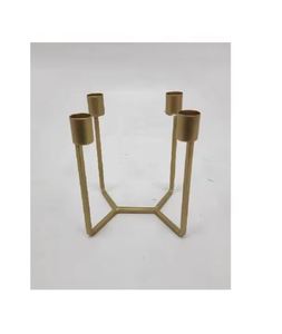 Soporte de vela de Metal de aluminio hecho a mano de Venta caliente con acabado de latón de 7 velas para decoraciones de boda en casa festividades de Navidad - Product Image 6