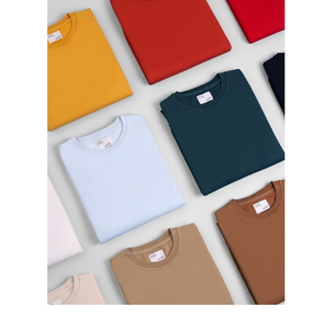 T-shirt tricoté surdimensionné à épaules tombantes de haute qualité pour homme, en coton respirant, grande taille, écologique, infroissable et à séchage rapide - Product Image 3