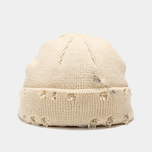 Bonnets unisexes personnalisés en jacquard avec logo tête de mort, 100 % coton, respirants et imperméables, impression personnalisée, vente en gros, étiquette unie - Product Image 2