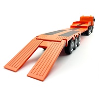 Huina 1319 1:24 simulación 9CH RC semi tractor camión remolque de plataforma con control remoto excavadora ingeniería vehículo hobby juguete
