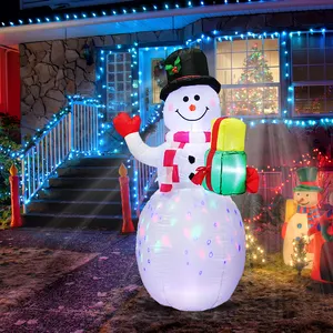 インフレータブルクリスマスデコレーションアウトドアヤードデコレーションブローアップ雪だるまサンタクロースツリークリスマスインフレータブル