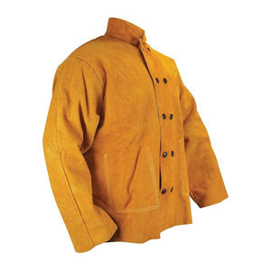 เสื้อแจ็กเก็ตหนังวัวสำหรับงานก่อสร้าง, เสื้อแจ็กเก็ตสำหรับงานเชื่อมสะท้อนแสงทนความร้อนสำหรับงานหนัก - Product Image 2