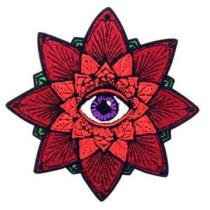 Hot Selling Custom Logo Design Thermal <b>Press</b> Woven Embroidery Patch, Embroidered <b>Clothes</b> Fabric Badges Iron on Patches - Product Image 4