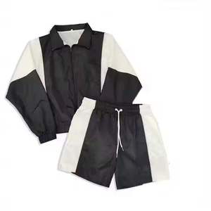 Conjunto Deportivo de Satén Bordado para Hombre, Estilo Urbano Otoñal, Chaqueta con Cremallera, Ligero, Impermeable, Transpirable, Cortavientos, para Entrenamiento - Product Image 2