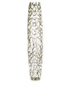 Jarrón Largo de Metal Plateado - Product Image 4