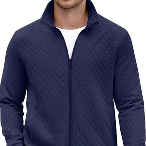 Sudadera con Cierre Negra, Cuello Alto, Acolchada, Informal, Ligera, con Bolsillo, Logotipo Personalizado, Venta al por Mayor Directa de Fábrica en Bangladesh - Product Image 1