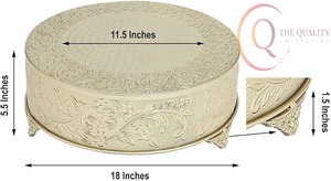 Elegante Soporte para Tartas de Metal con Diseño Minimalista, Mejora la Presentación de Postres en Fiestas - Product Image 6