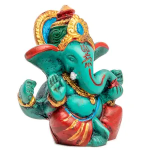 Statua di Ganesha in ottone-simbolo di nuovi inizi per casa, tempio, ufficio-idolo indù decorativo, Idea regalo unica