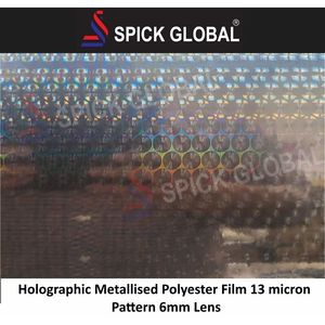 Película de Poliéster Metalizada Holográfica Spickglobal, Adhesivo Premium, Rollo de 60 Pulgadas, Uso Industrial - Product Image 5