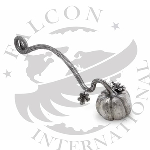 Éteignoir à bougie artisanal en métal fini argent aspect classique - Product Image 1