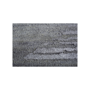 Alfombra de Lana y Seda de Bambú Tejida a Mano Clan Grey Black, 10 mm de Grosor, Geométrica, para Sala de Estar, Pasillo, Forma Rectangular - Modelo LRB (7017) - Product Image 2