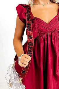 Hot Selling Beaded Sequins <b>Crossbody</b> <b>Strap</b> for Tote Bags and Clutch Party Evening for India's Metal Belts - Product Image 3