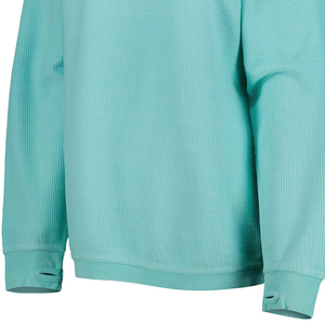 Nueva sudadera con estampado de barra de cordón cómoda superventas UOM de menta personalizada de alta calidad para mujer - Product Image 5