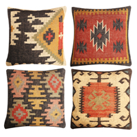 Ensemble de coussins de qualité super premium avec motif géométrique et ensemble de coussins multicolores et conçus à vendre