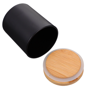 Handmade Tea Light <b>Holder</b> Scented Candle Glass Jar with Wooden Lid for Home Decoration <b>Spice</b> Canning for Your Everyday Needs - Product Image 1