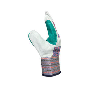 ถุงมือเชื่อมหนัง cowhide แยกทนทานทนทานป้องกันมือทนความร้อน - Product Image 5