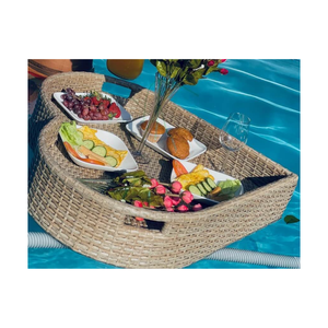 Grande saison des soldes 20234! Exportation Grand plateau flottant de luxe pour piscine Plateau flottant pour piscine, Plateau flottant en rotin pour hôtels - Product Image 1