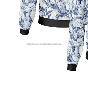 Veste universitaire personnalisée Galaxy Glow, col montant, broderie décorative, logo frontal, style streetwear cosmique, 100% laine respirante - Product Image 5