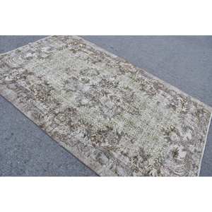 Tapis Turc Fait Main Vintage Beige Vert 5.4 X 8.6ft Style Classique Rectangle Couloir Motif pour Salon Chambre Chevet 4m - Product Image 2